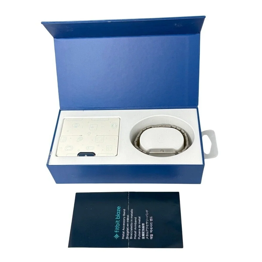 FitBit Blaze Metal Smart Watchband with Frame FB159MLSR Stainless‎ Steal NEW